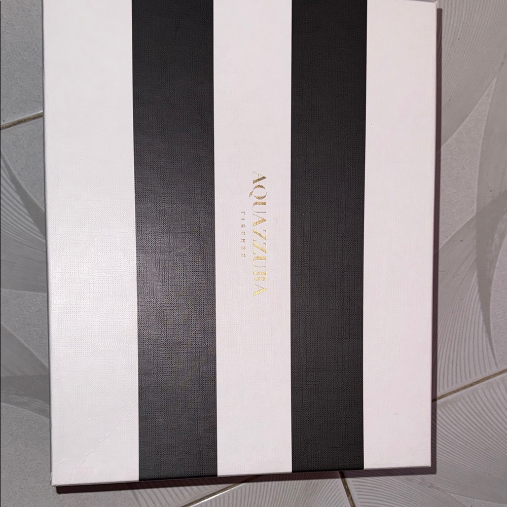 Aquazzura Monochrome Striped Box